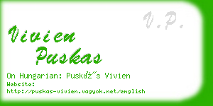 vivien puskas business card